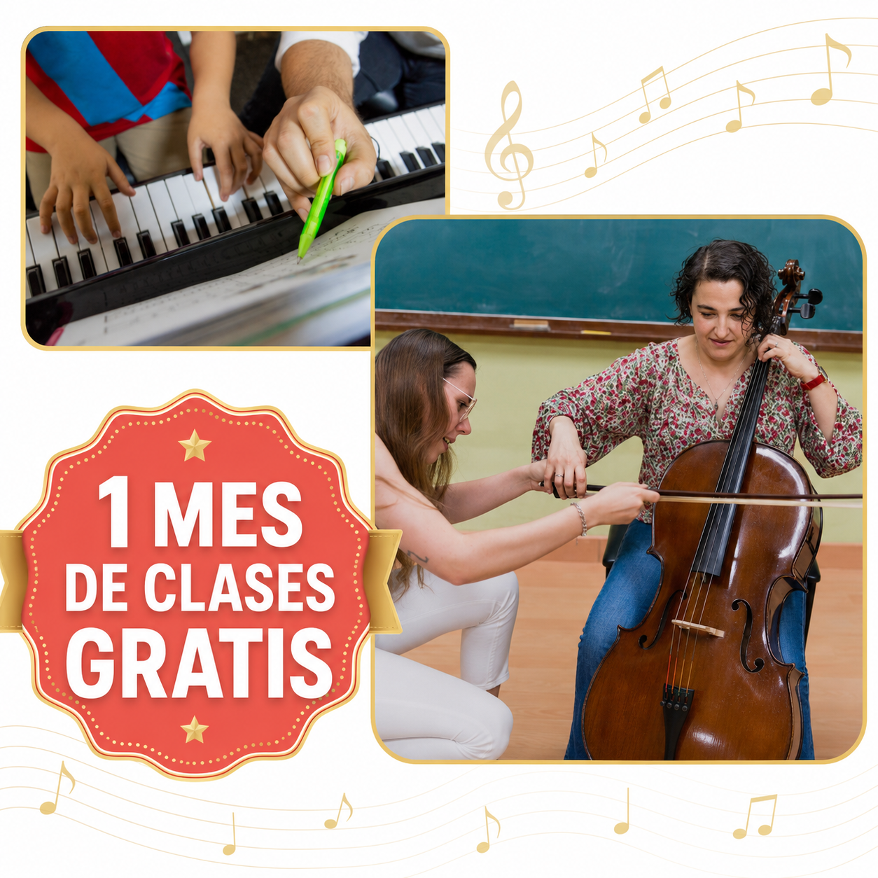 Un mes de clases gratis en la Escuela de Música Suzuki